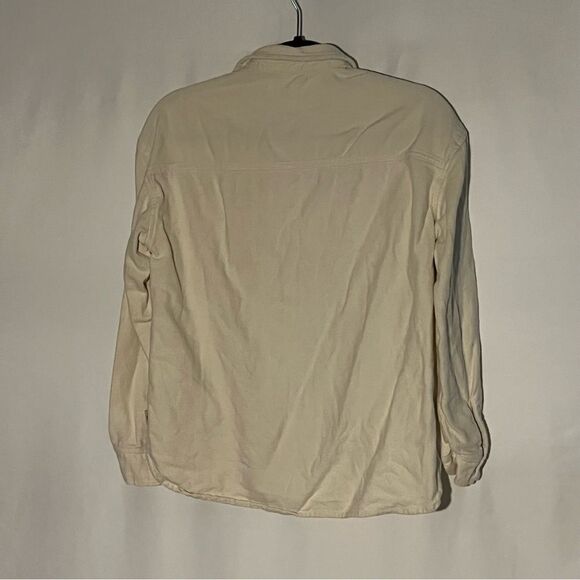 Women's Hollister Cream Flannel Shacket - Picture 6 of 6